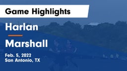 Harlan  vs Marshall  Game Highlights - Feb. 5, 2022