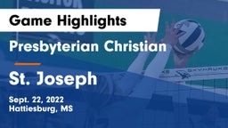 Presbyterian Christian  vs St. Joseph Game Highlights - Sept. 22, 2022