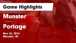 Munster  vs Portage  Game Highlights - Nov 26, 2016