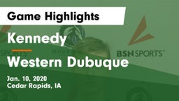 Kennedy  vs Western Dubuque  Game Highlights - Jan. 10, 2020