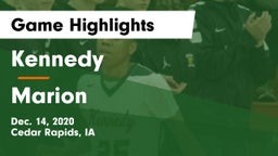 Kennedy  vs Marion  Game Highlights - Dec. 14, 2020