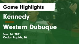 Kennedy  vs Western Dubuque  Game Highlights - Jan. 14, 2021