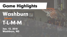 Washburn  vs T-L-M-M Game Highlights - Jan. 12, 2018