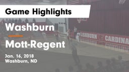 Washburn  vs Mott-Regent Game Highlights - Jan. 16, 2018