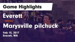 Everett  vs Marysville pilchuck Game Highlights - Feb 15, 2017