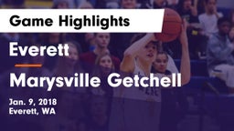 Everett  vs Marysville Getchell  Game Highlights - Jan. 9, 2018