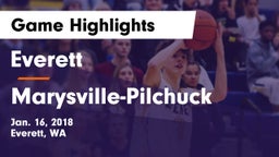 Everett  vs Marysville-Pilchuck  Game Highlights - Jan. 16, 2018