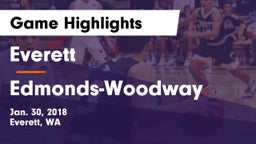 Everett  vs Edmonds-Woodway  Game Highlights - Jan. 30, 2018