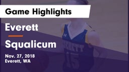 Everett  vs Squalicum  Game Highlights - Nov. 27, 2018