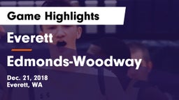 Everett  vs Edmonds-Woodway  Game Highlights - Dec. 21, 2018