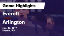 Everett  vs Arlington  Game Highlights - Jan. 16, 2019