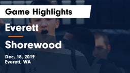 Everett  vs Shorewood  Game Highlights - Dec. 18, 2019