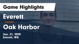 Everett  vs Oak Harbor  Game Highlights - Jan. 31, 2020