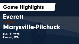 Everett  vs Marysville-Pilchuck  Game Highlights - Feb. 7, 2020