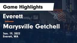 Everett  vs Marysville Getchell  Game Highlights - Jan. 19, 2022