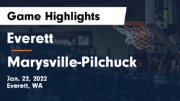 Everett  vs Marysville-Pilchuck  Game Highlights - Jan. 22, 2022