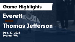Everett  vs Thomas Jefferson  Game Highlights - Dec. 22, 2022