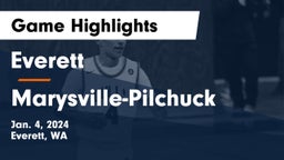 Everett  vs Marysville-Pilchuck  Game Highlights - Jan. 4, 2024