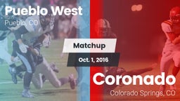 Matchup: Pueblo West High vs. Coronado  2016