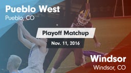 Matchup: Pueblo West High vs. Windsor  2016