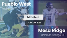 Matchup: Pueblo West High vs. Mesa Ridge  2017