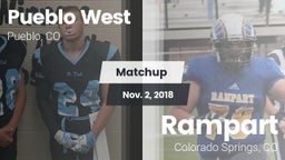 Matchup: Pueblo West High vs. Rampart  2018
