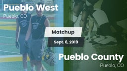Matchup: Pueblo West High vs. Pueblo County  2019