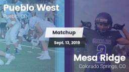 Matchup: Pueblo West High vs. Mesa Ridge  2019