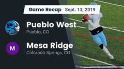 Recap: Pueblo West  vs. Mesa Ridge  2019