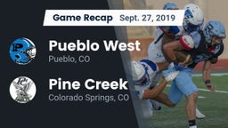 Recap: Pueblo West  vs. Pine Creek  2019
