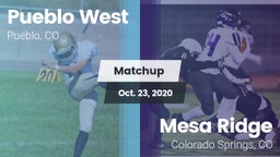 Matchup: Pueblo West High vs. Mesa Ridge  2020