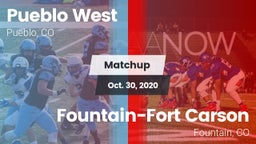 Matchup: Pueblo West High vs. Fountain-Fort Carson  2020