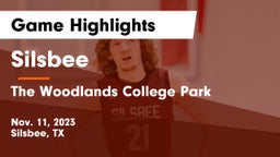 Silsbee  vs The Woodlands College Park  Game Highlights - Nov. 11, 2023
