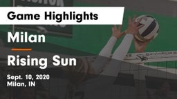 Milan  vs Rising Sun Game Highlights - Sept. 10, 2020