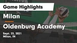 Milan  vs Oldenburg Academy  Game Highlights - Sept. 23, 2021