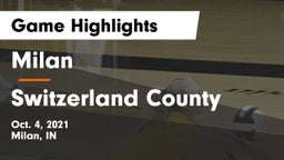Milan  vs Switzerland County  Game Highlights - Oct. 4, 2021
