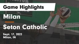 Milan  vs Seton Catholic  Game Highlights - Sept. 17, 2022