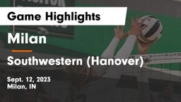 Milan  vs Southwestern  (Hanover) Game Highlights - Sept. 12, 2023