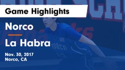 Norco  vs La Habra  Game Highlights - Nov. 30, 2017