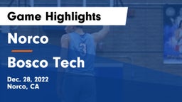 Norco  vs Bosco Tech  Game Highlights - Dec. 28, 2022