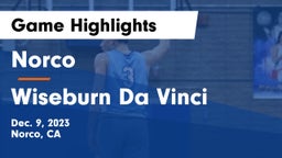 Norco  vs Wiseburn Da Vinci Game Highlights - Dec. 9, 2023