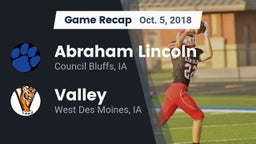 Recap: Abraham Lincoln  vs. Valley  2018