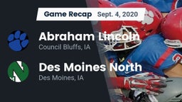 Recap: Abraham Lincoln  vs. Des Moines North  2020