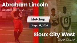 Matchup: Lincoln  vs. Sioux City West   2020