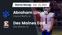 Recap: Abraham Lincoln  vs. Des Moines East  2021