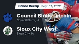 Recap: Council Bluffs Lincoln  vs. Sioux City West   2022