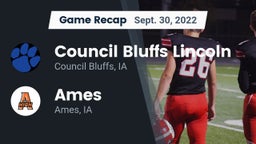 Recap: Council Bluffs Lincoln  vs. Ames  2022