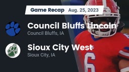 Recap: Council Bluffs Lincoln  vs. Sioux City West   2023