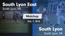 Matchup: South Lyon East vs. South Lyon  2016