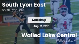 Matchup: South Lyon East vs. Walled Lake Central  2017